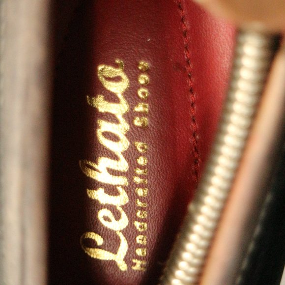 LETHATO Handcrafted Brushed Leather Mens Loafers Sz 11.5 US Men - Picture 10 of 12